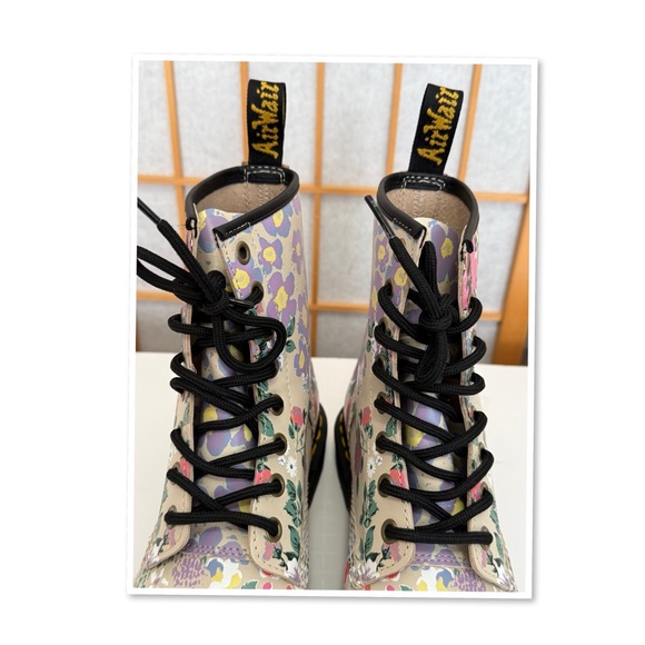 Dr. Martens 1460 Floral Lace-up Combat Boots - Picture 7 of 13